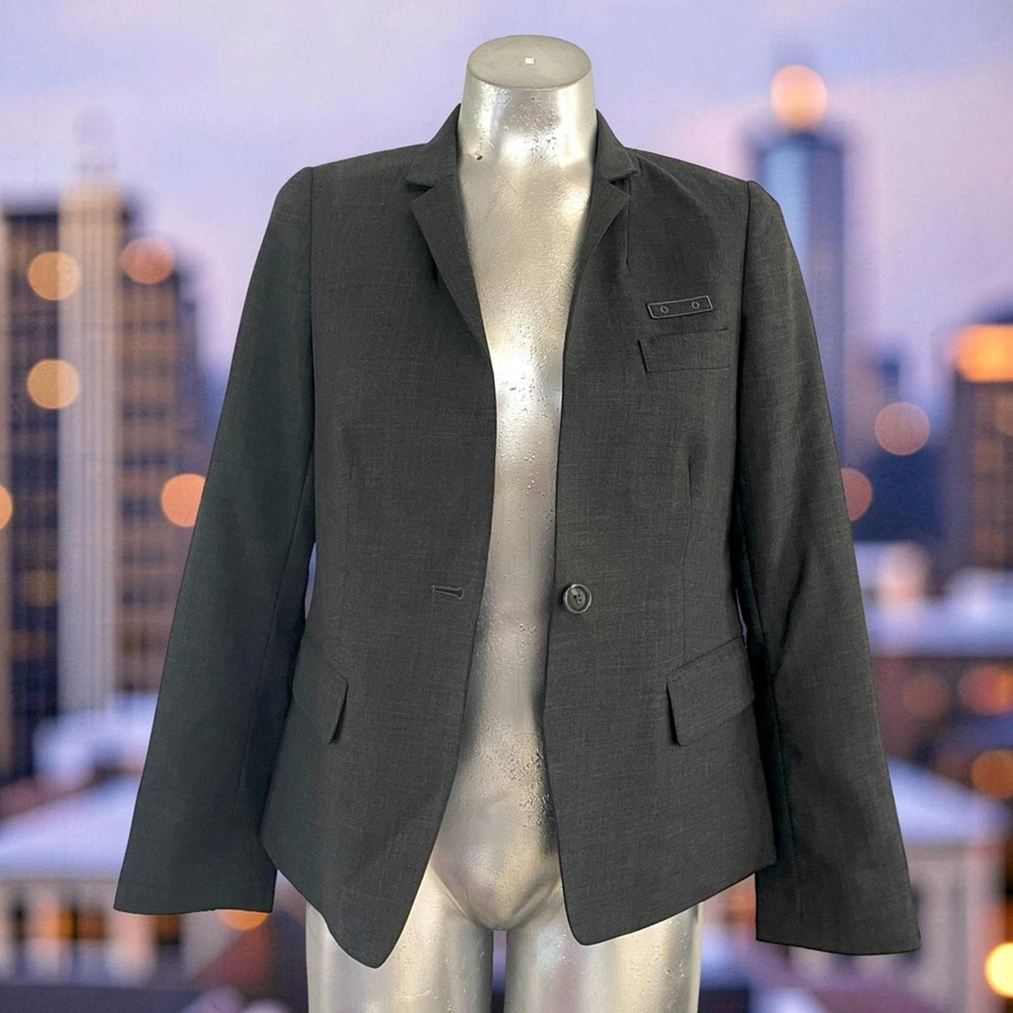 Top Hat NY Charcoal Gray Blazer in size 4