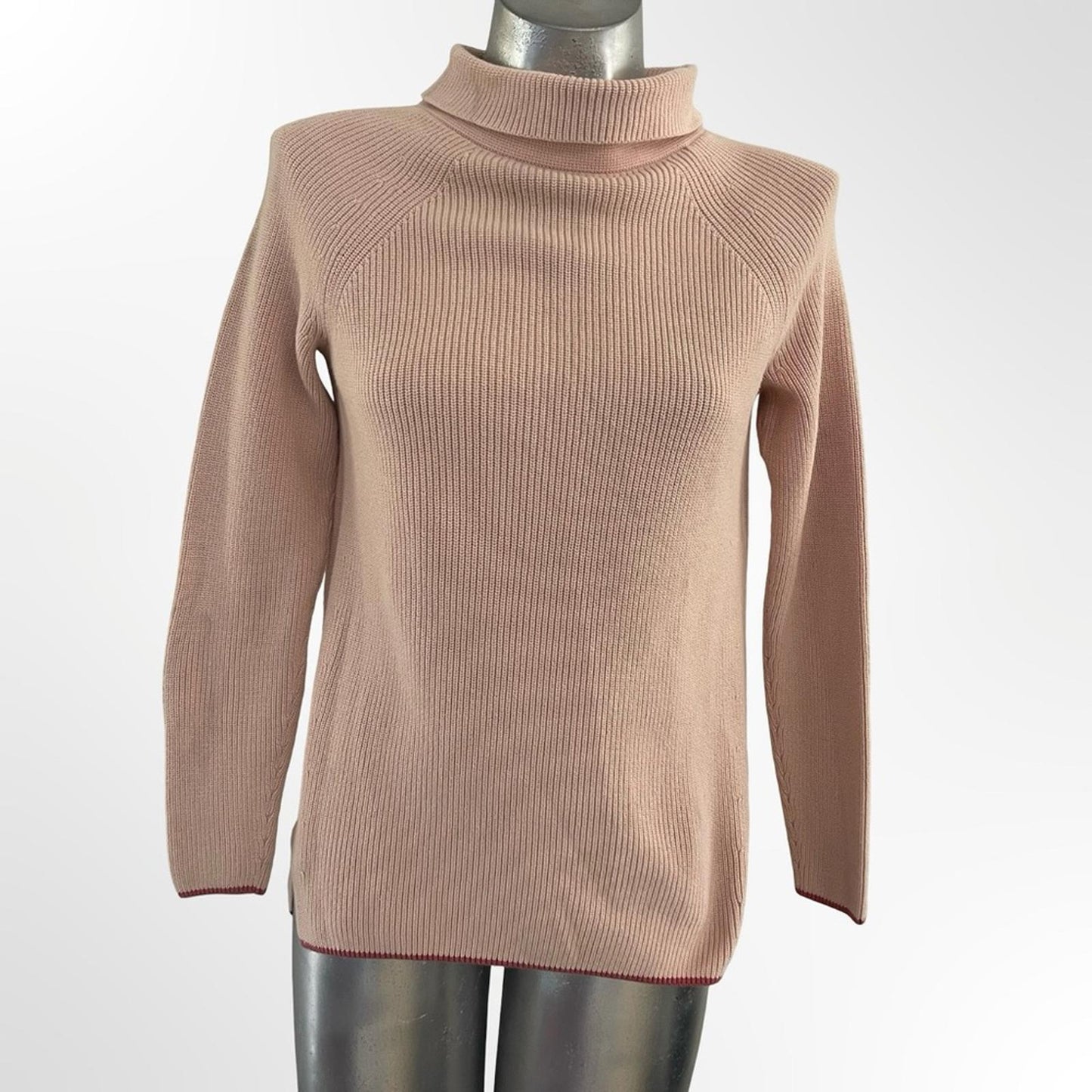 Talbots Women's Cowl Neck Sweater - Light Pink