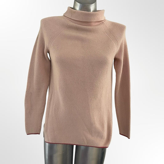Talbots Women's Cowl Neck Sweater - Light Pink