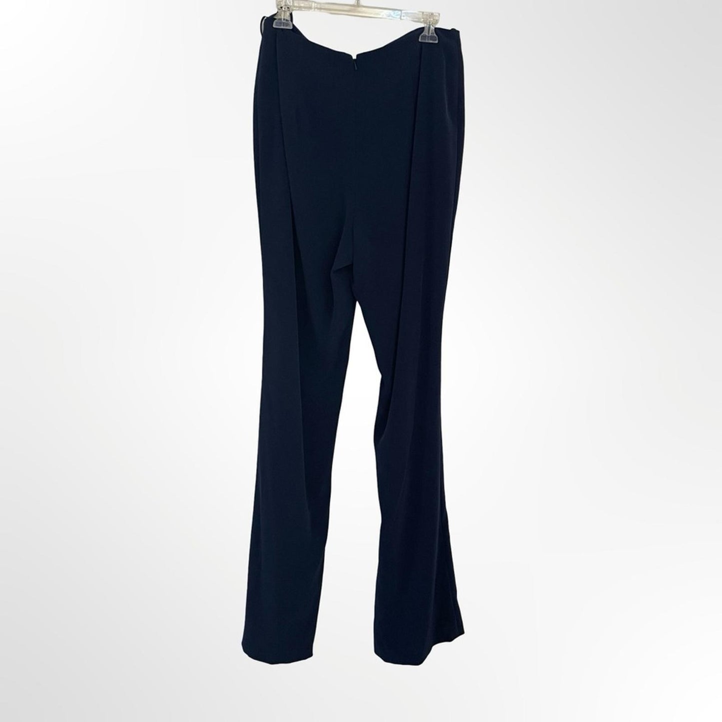 Jovani Navy Flare Pants in size 12 with 47" length