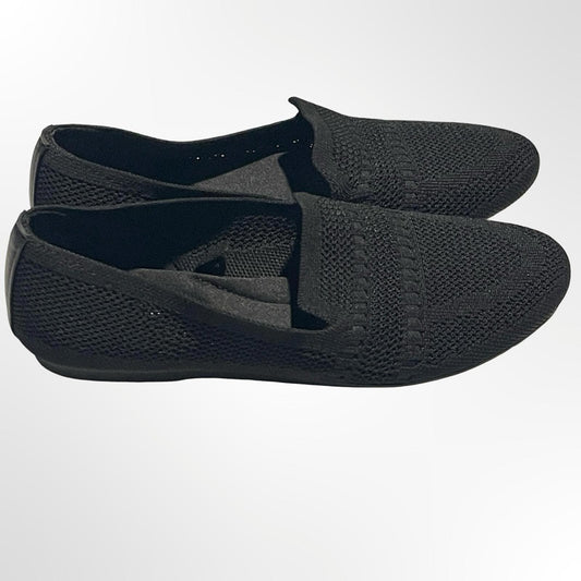 Time and Tru Knit Slip-On Loafers in Black NWOT