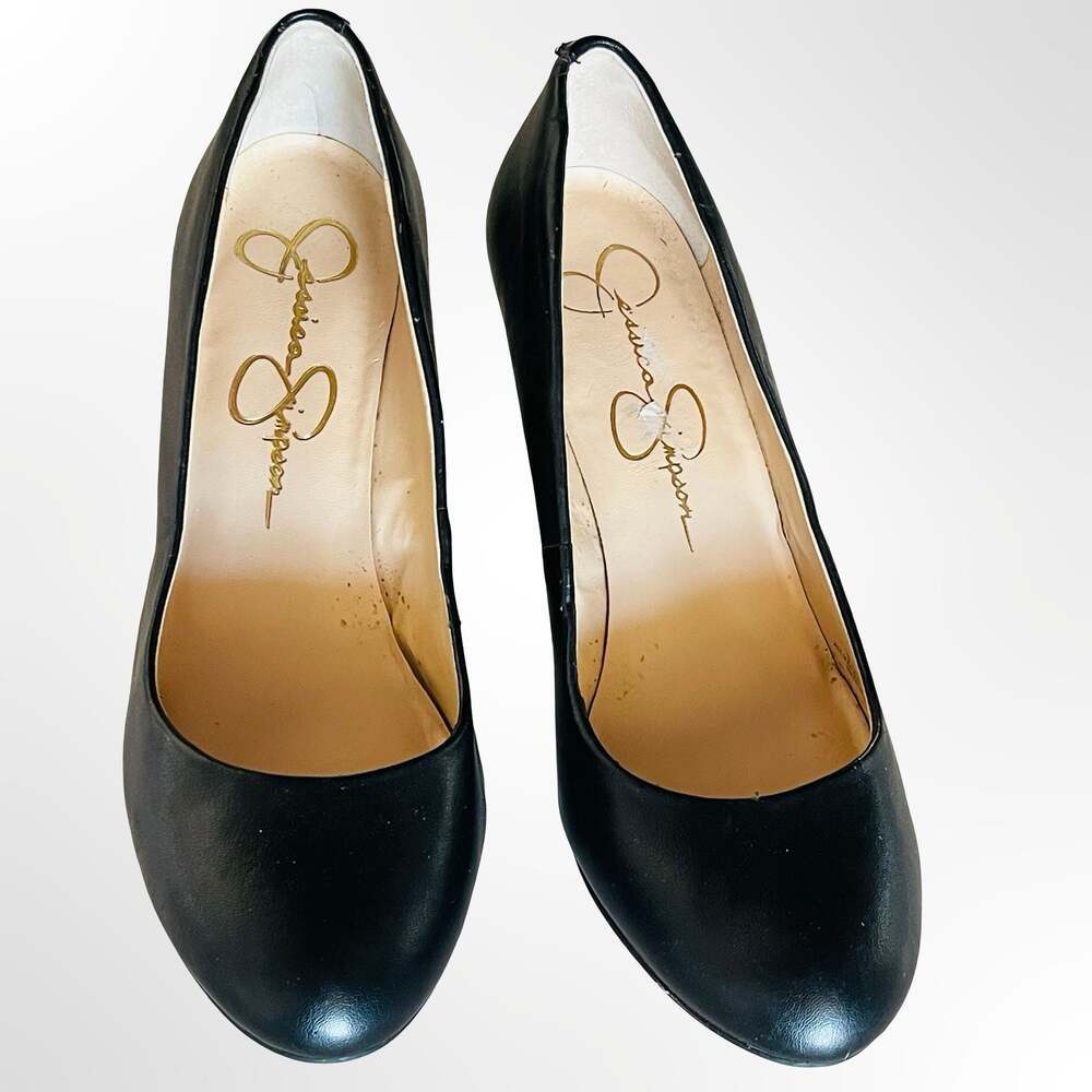 Jessica Simpson JS-Sampson Black Wedge Pumps