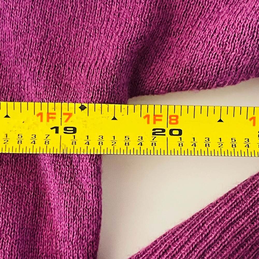 Halogen Wool Cashmere Boyfriend Cardigan Purple XS
