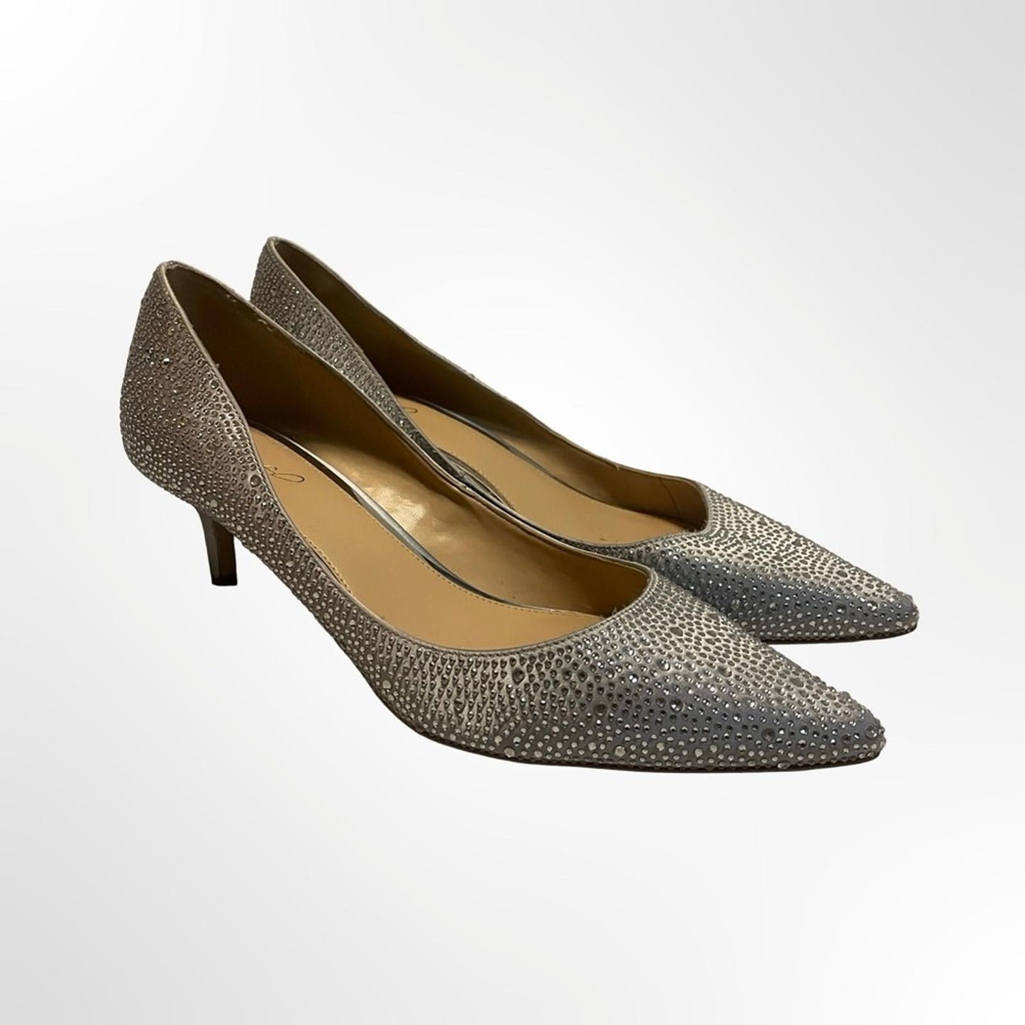 Badgley Mischka  Rhinestone Pointed-Toe Pumps in size 11