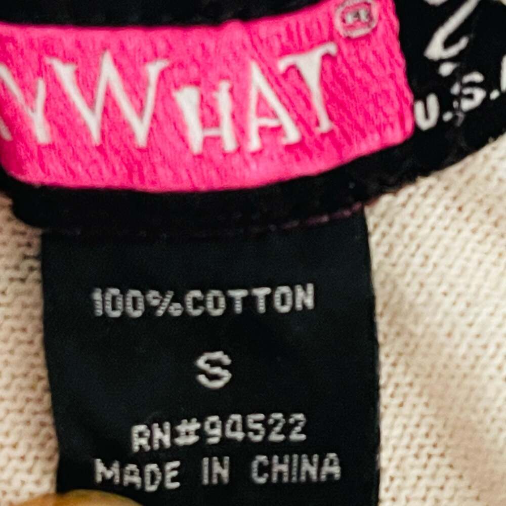 SayWhat Colorful Star Print Cotton Knit Hoodie Sweater Size S