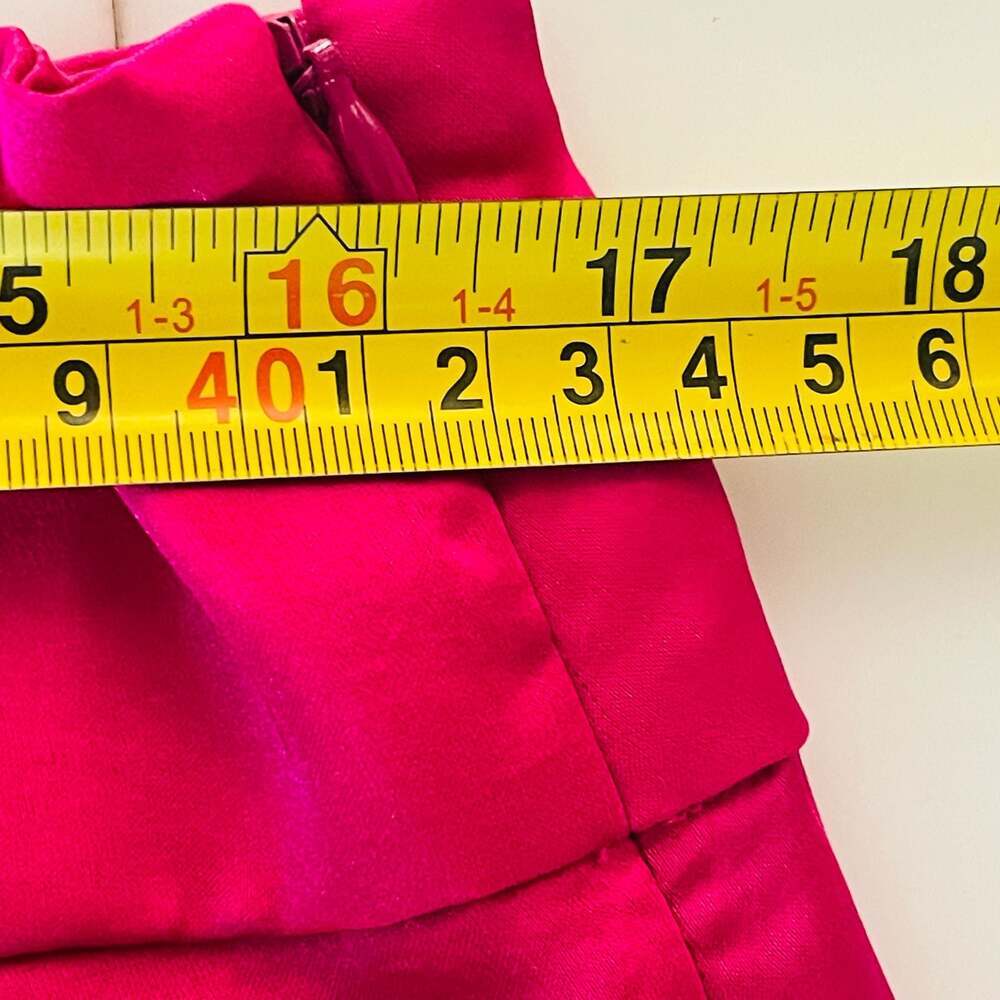 Hanifa Wide Leg Tailored Trousers in Hot Pink, Size XL