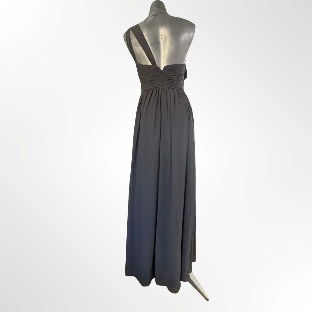 AW.BRIDAL Women's One-Shoulder Chiffon Formal Bridesmaid Maxi Dress