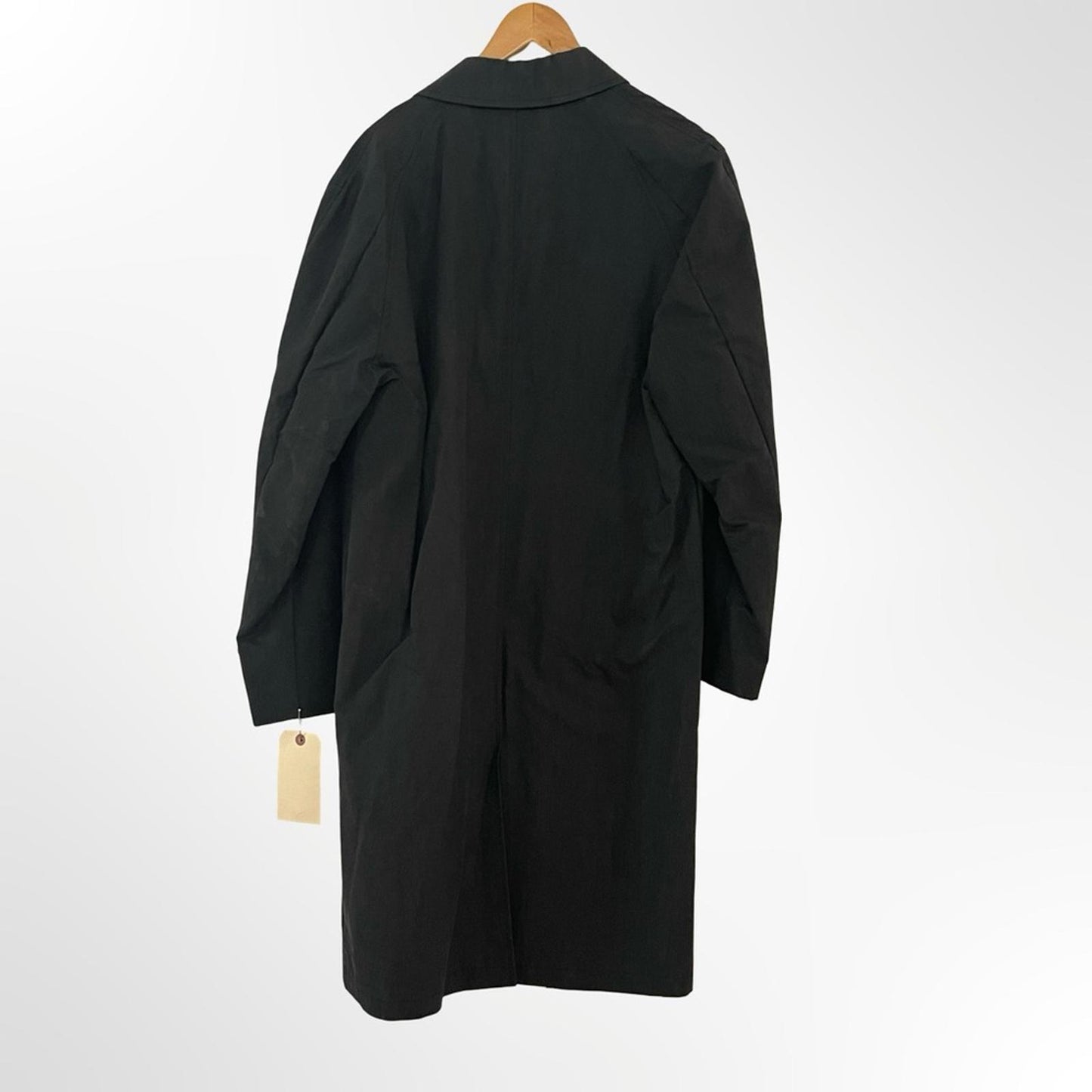 Unbranded Men's Black Classic Single-Breasted Spring Coat 42