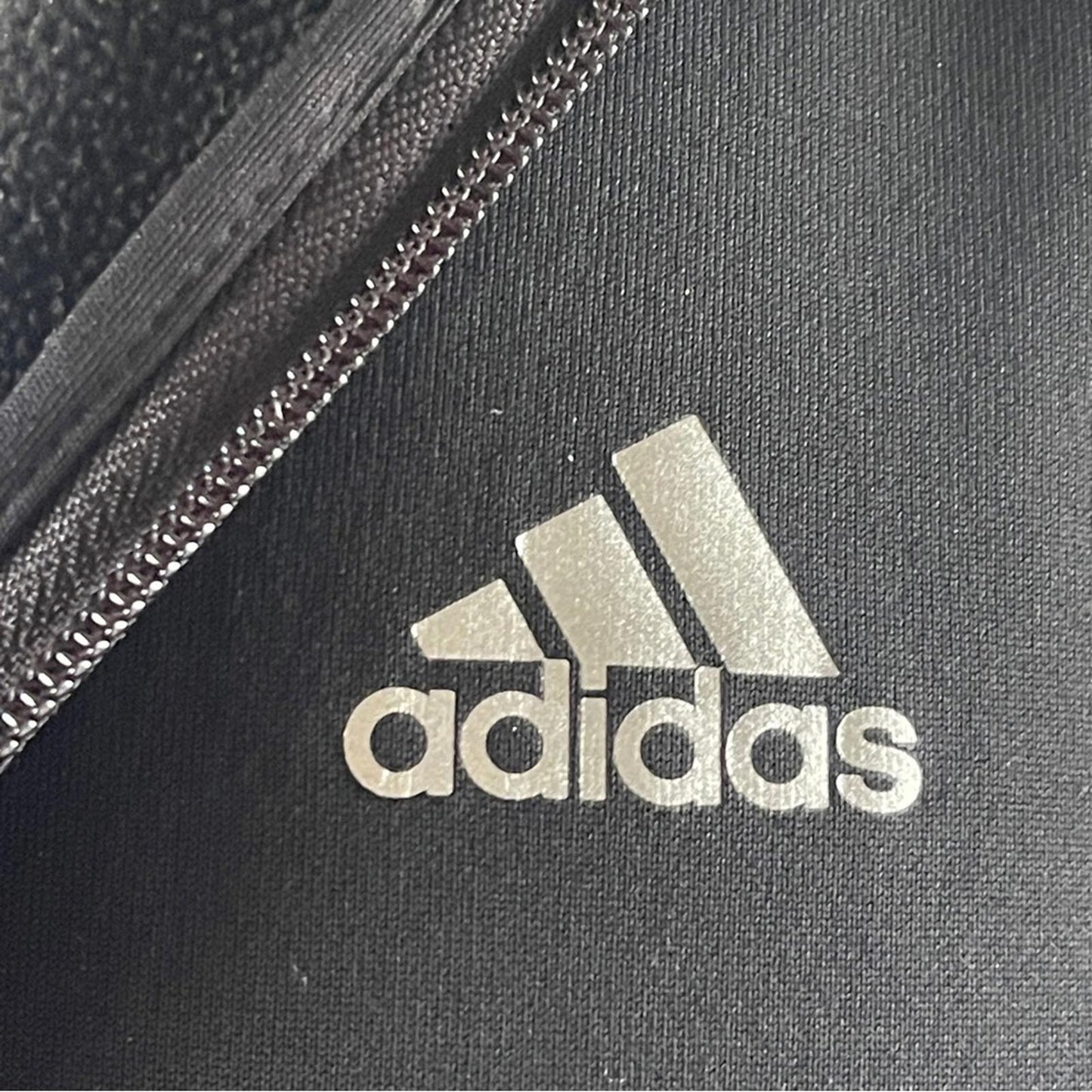 Adidas Men's Black Zip-Up Hoodie S-M