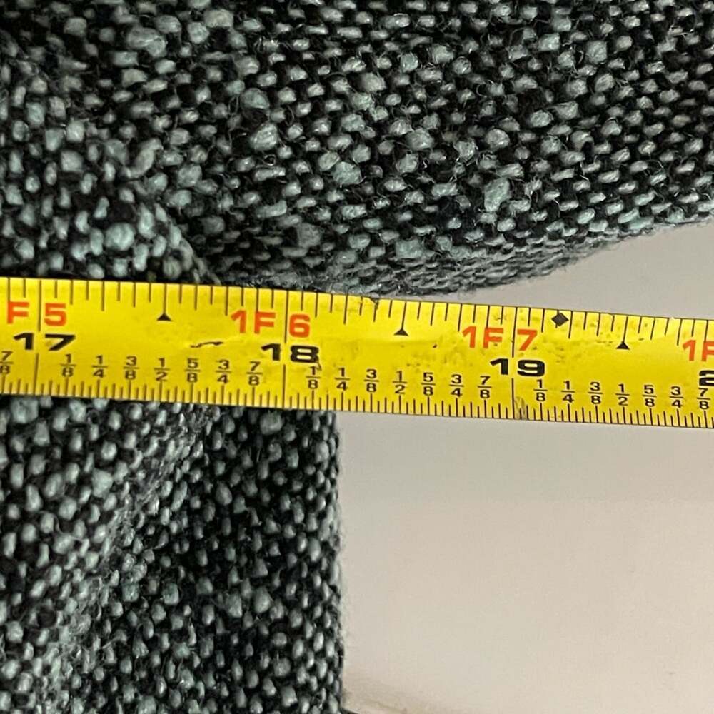 Vintage Nordstrom Black and White Tweed Collared Button-Up Wool Jacket