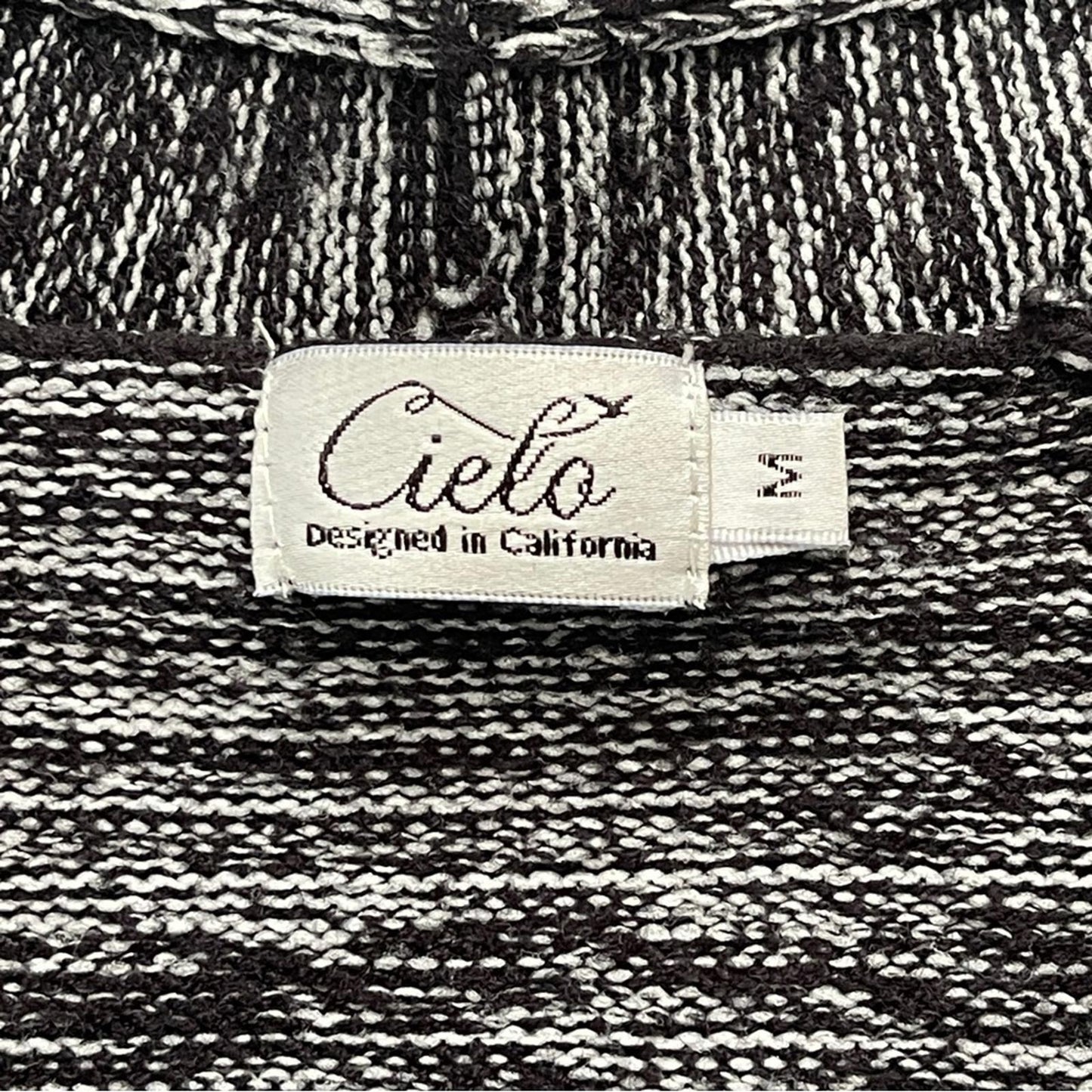 Cielo Charcoal Open-Front Cardigan in Medium size