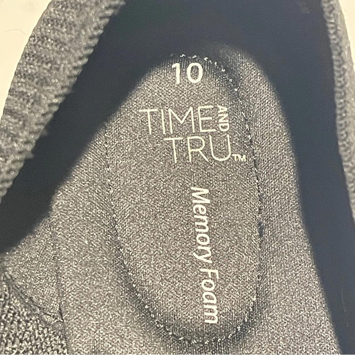 Time and Tru Knit Slip-On Loafers in Black NWOT