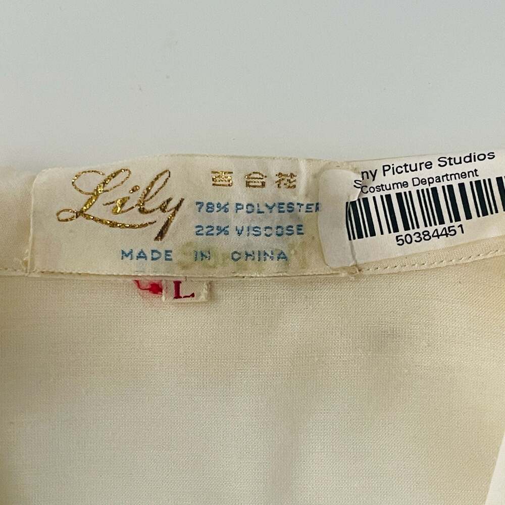 Lily Vintage Embroidered Floral Cream Blouse