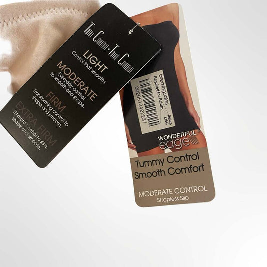 TC Fine Shapewear Wonderful Edge Tummy Control Strapless Slip