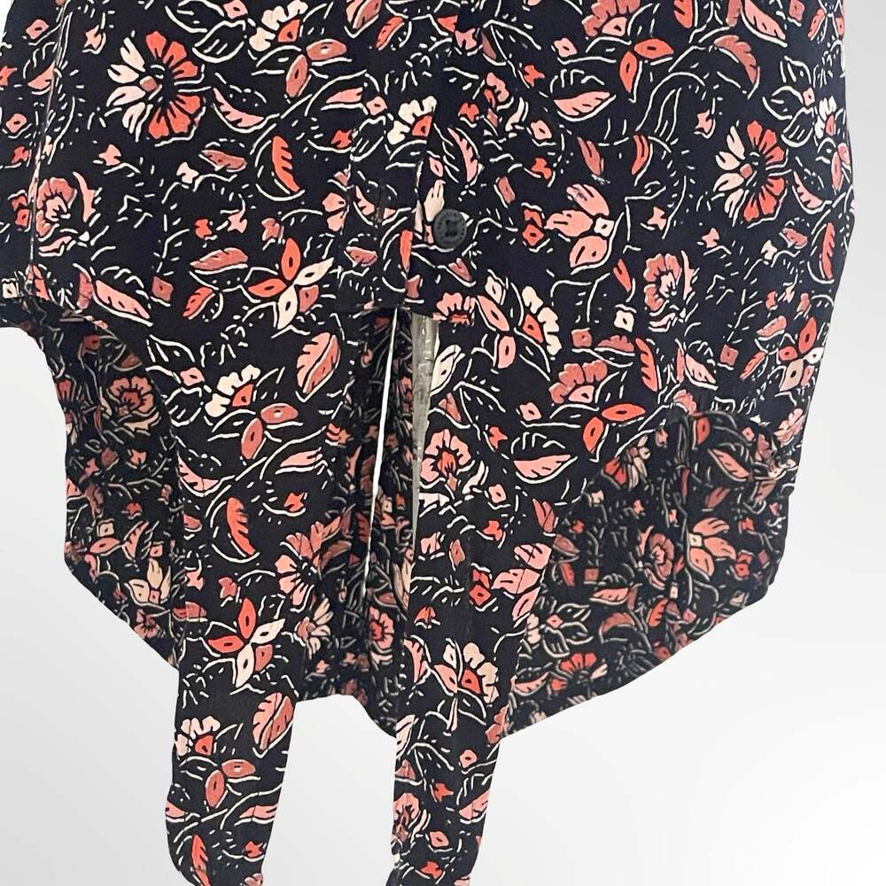 Sanctuary Floral Print Sleeveless Tie-Front Tank Top XS