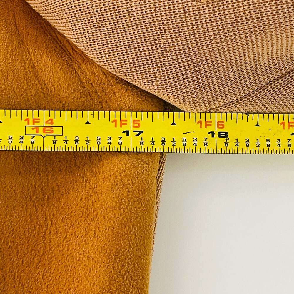 Vintage 70s Suede Leather Blazer with Soutache Embroidery & Contrast Sleeves