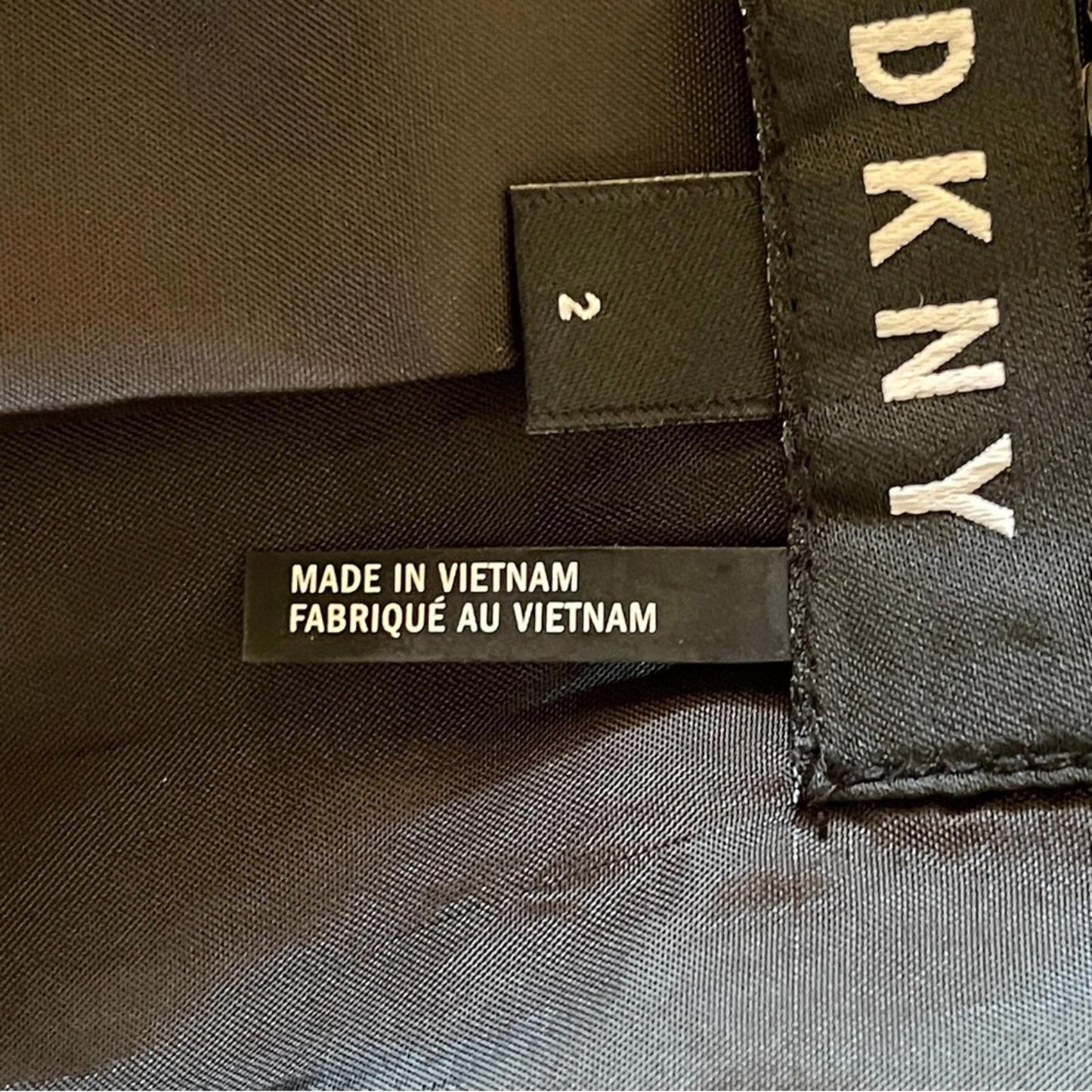 DKNY Black Business Vest Suit with Gold Accent - NWOT