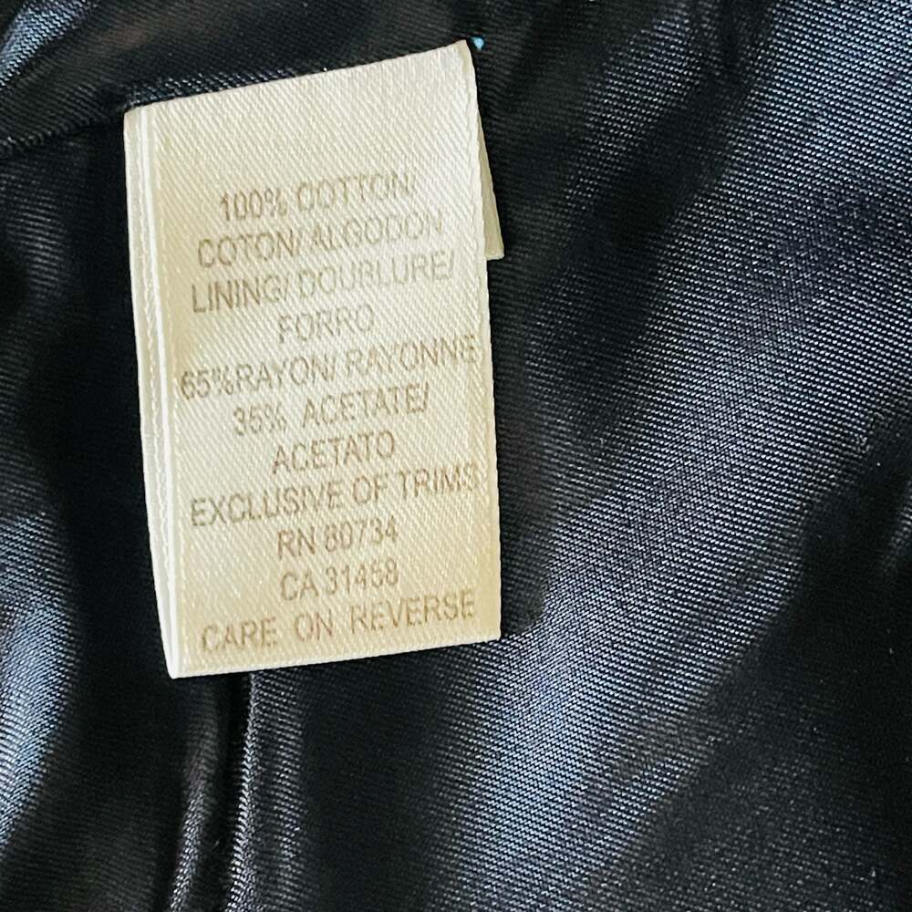 Max Azria Collection Blue Structured Utility Jacket with Zipper Details