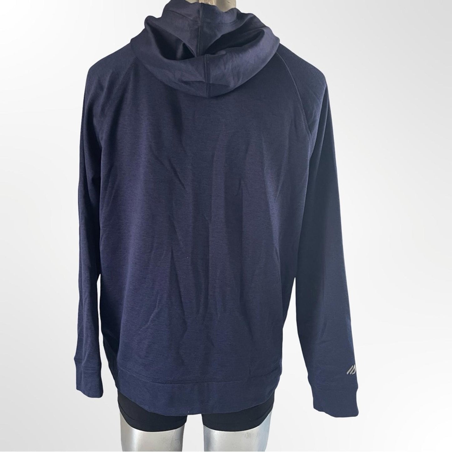 Eddie Bauer Men's Dark Blue Zip-Up Sweater size L