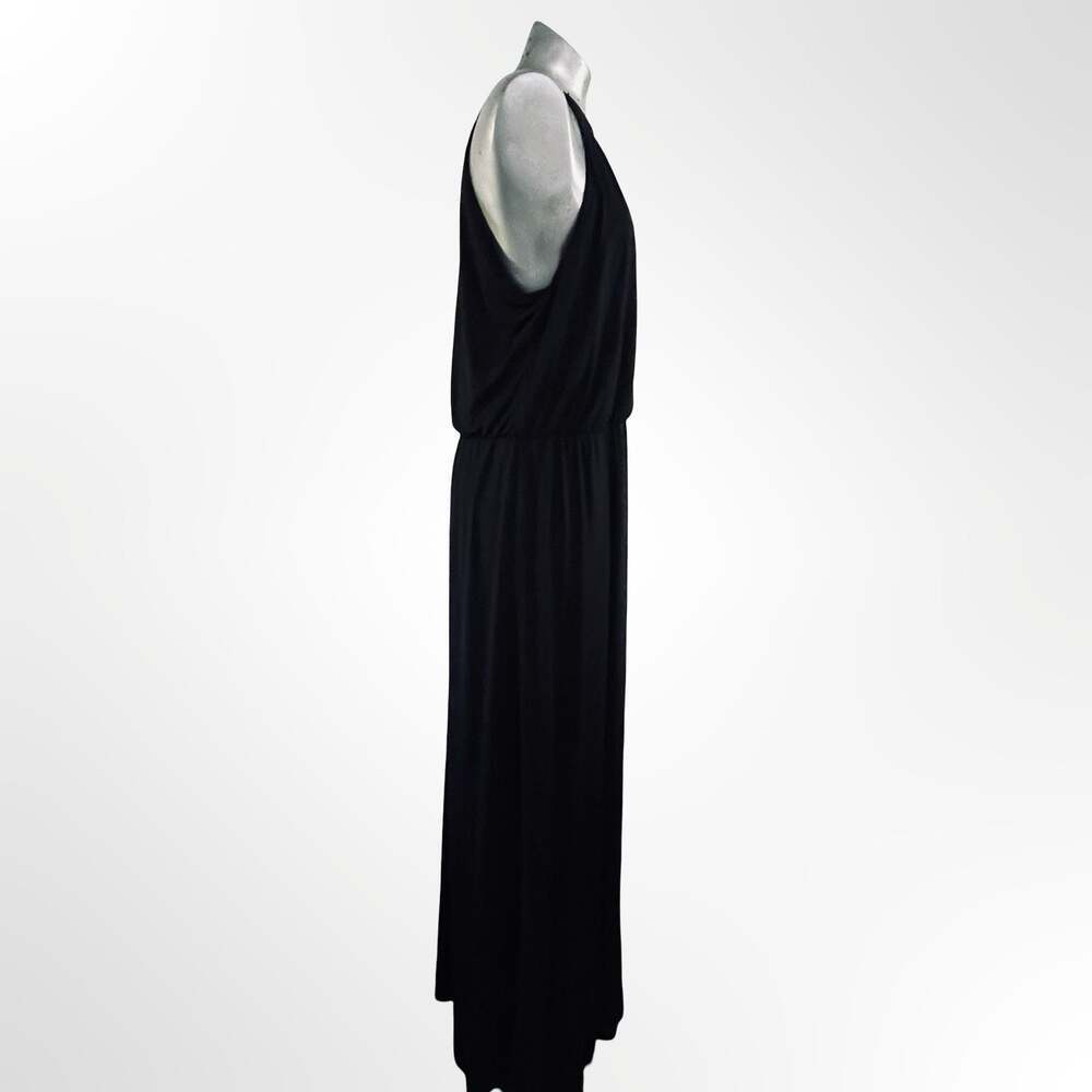 Debut Black Halter Neck Maxi Dress with Blouson Bodice