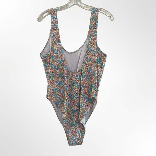 Cotton On Body Floral Ditsy Print Scoop Neck One-Piece Swimsuit