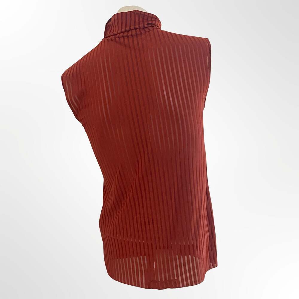 & Other Stories Stockholm Atelier Sleeveless Striped Mock Neck Top