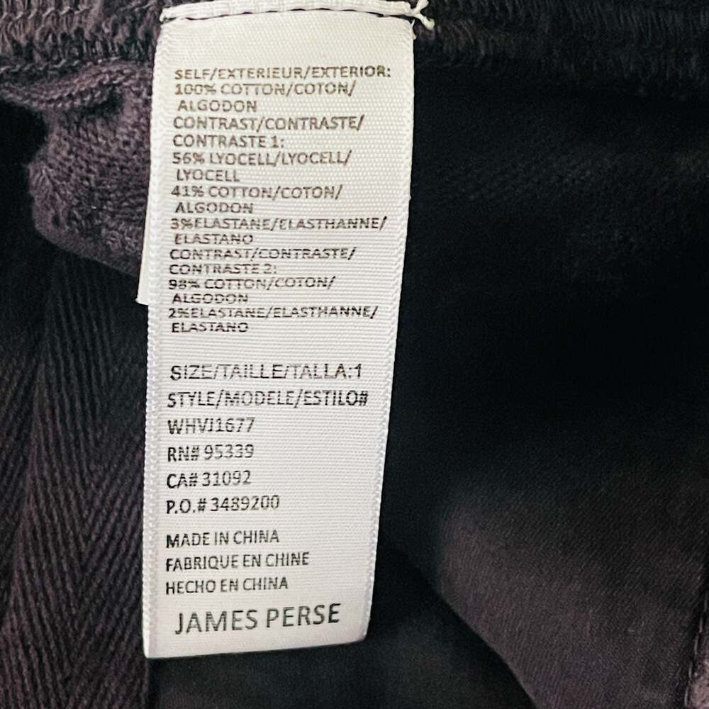 Standard James Perse Mixed Media Jogger Pants in Black