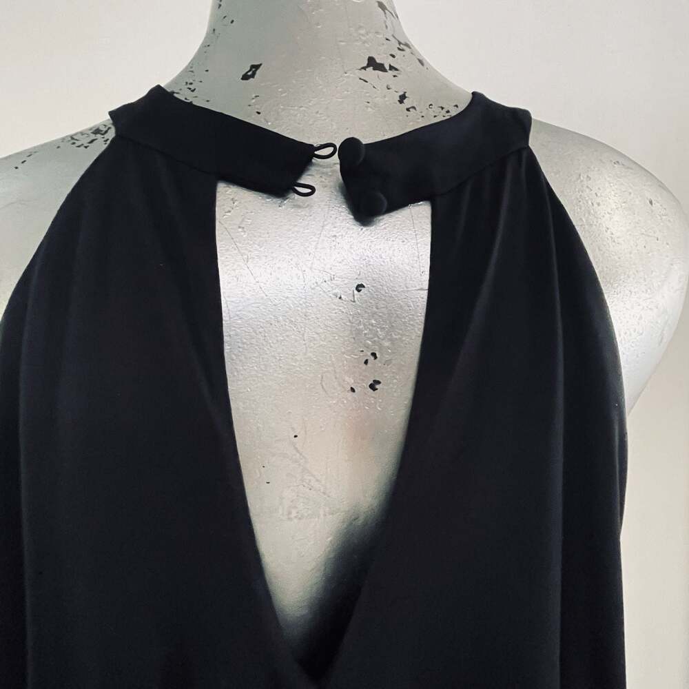 Debut Black Halter Neck Maxi Dress with Blouson Bodice