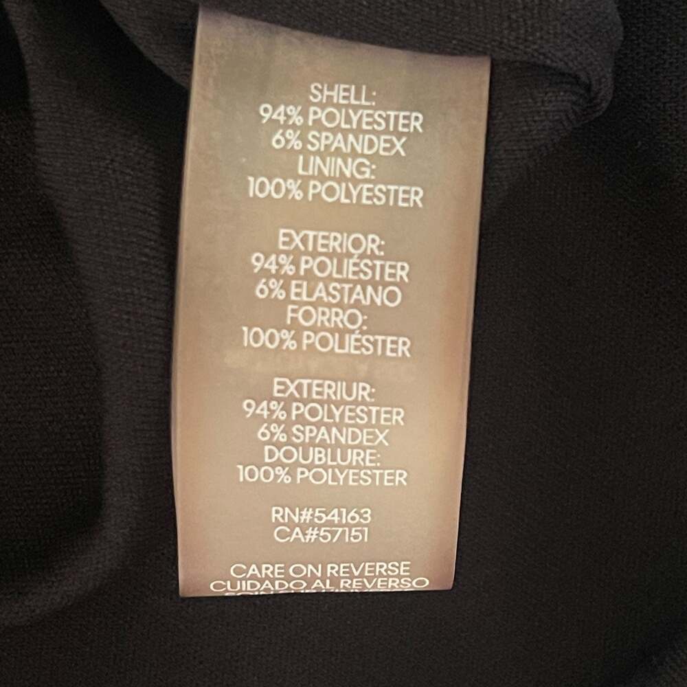 Calvin Klein Women's Black Long Sleeve V-Neck Formal Dress with Shoulder Cutouts