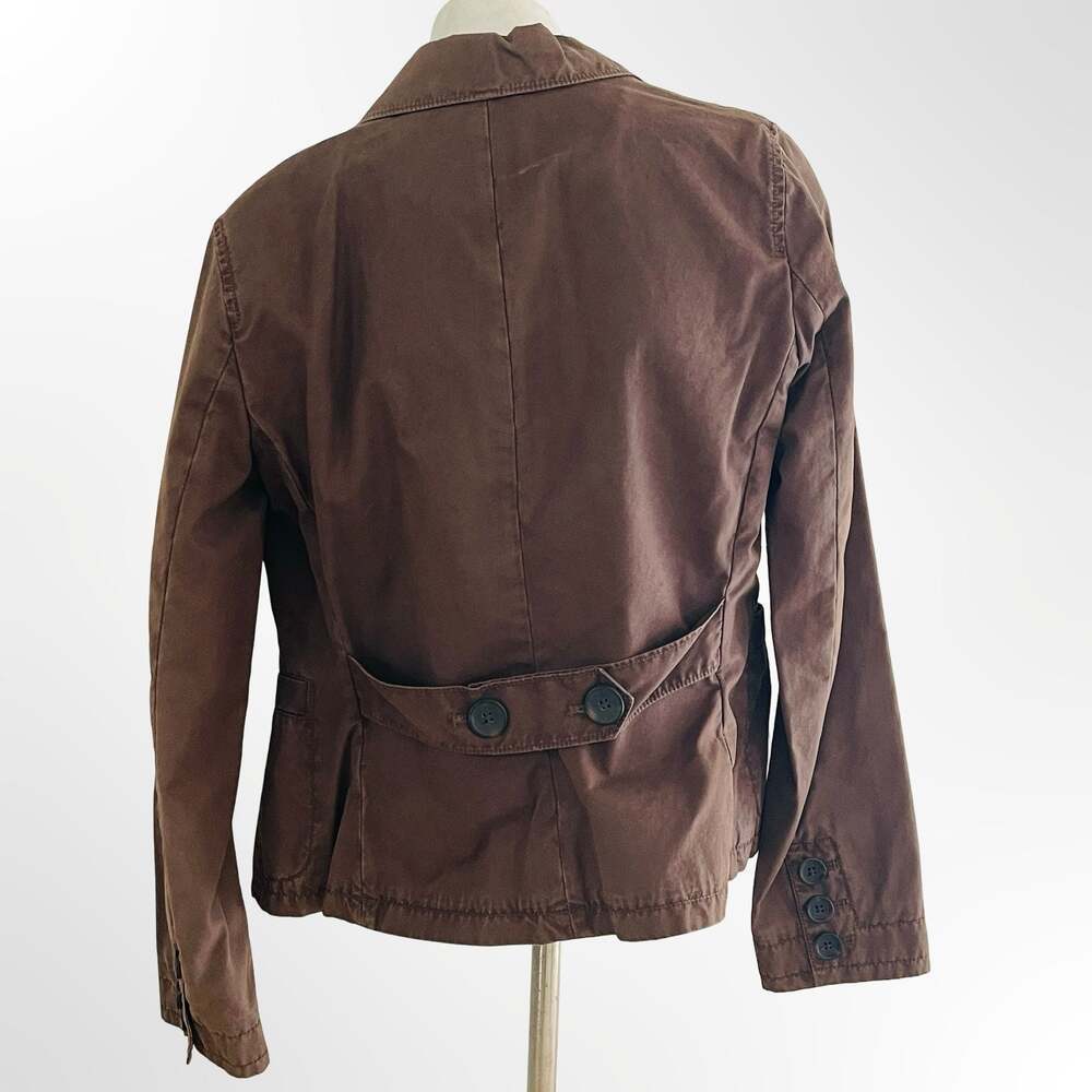 Banana Republic Brown Cotton Blazer Jacket with Sony Pictures Costume Dept Label