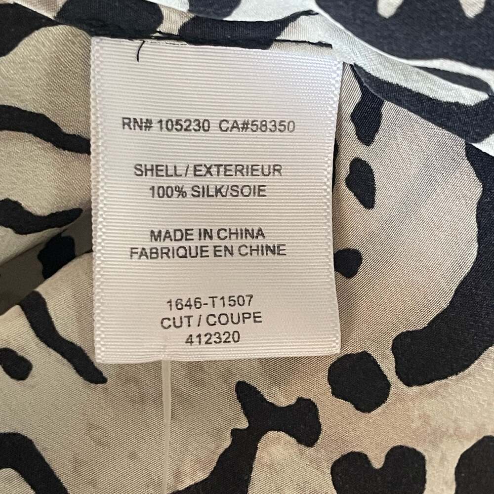 Joie Women's 100% Silk Sleeveless Animal Print Tank Top