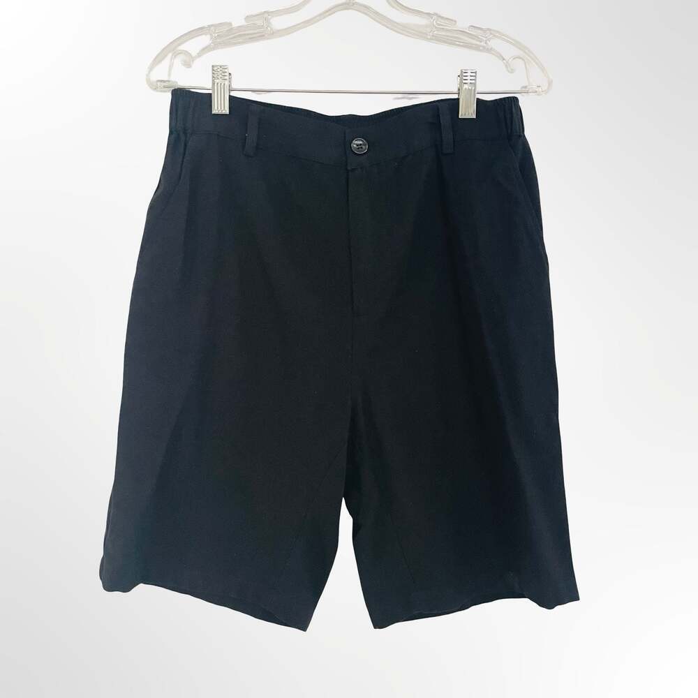 COOFANDY Men's Casual Linen Blend Elastic Waist Shorts