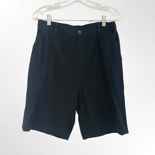 COOFANDY Men's Casual Linen Blend Elastic Waist Shorts