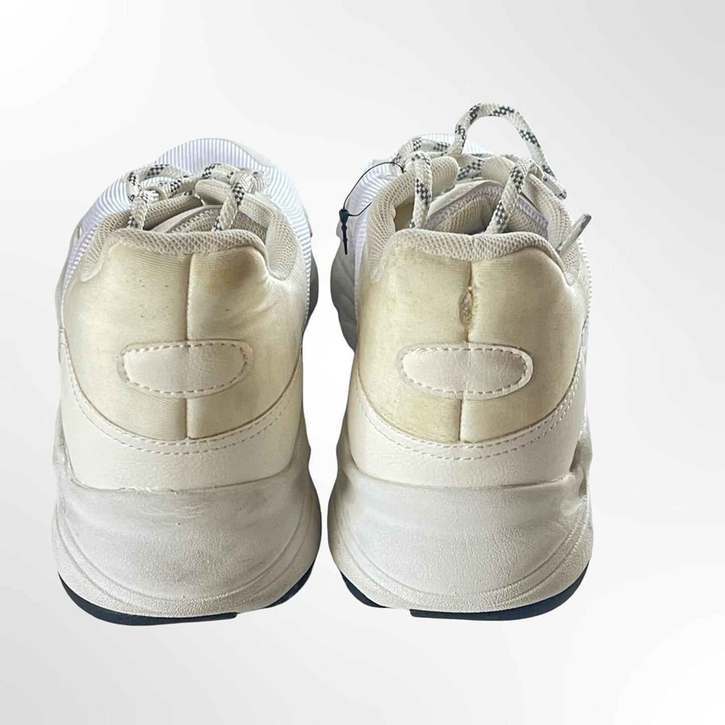 H&M White & Cream Chunky Knit Sneakers in size 41