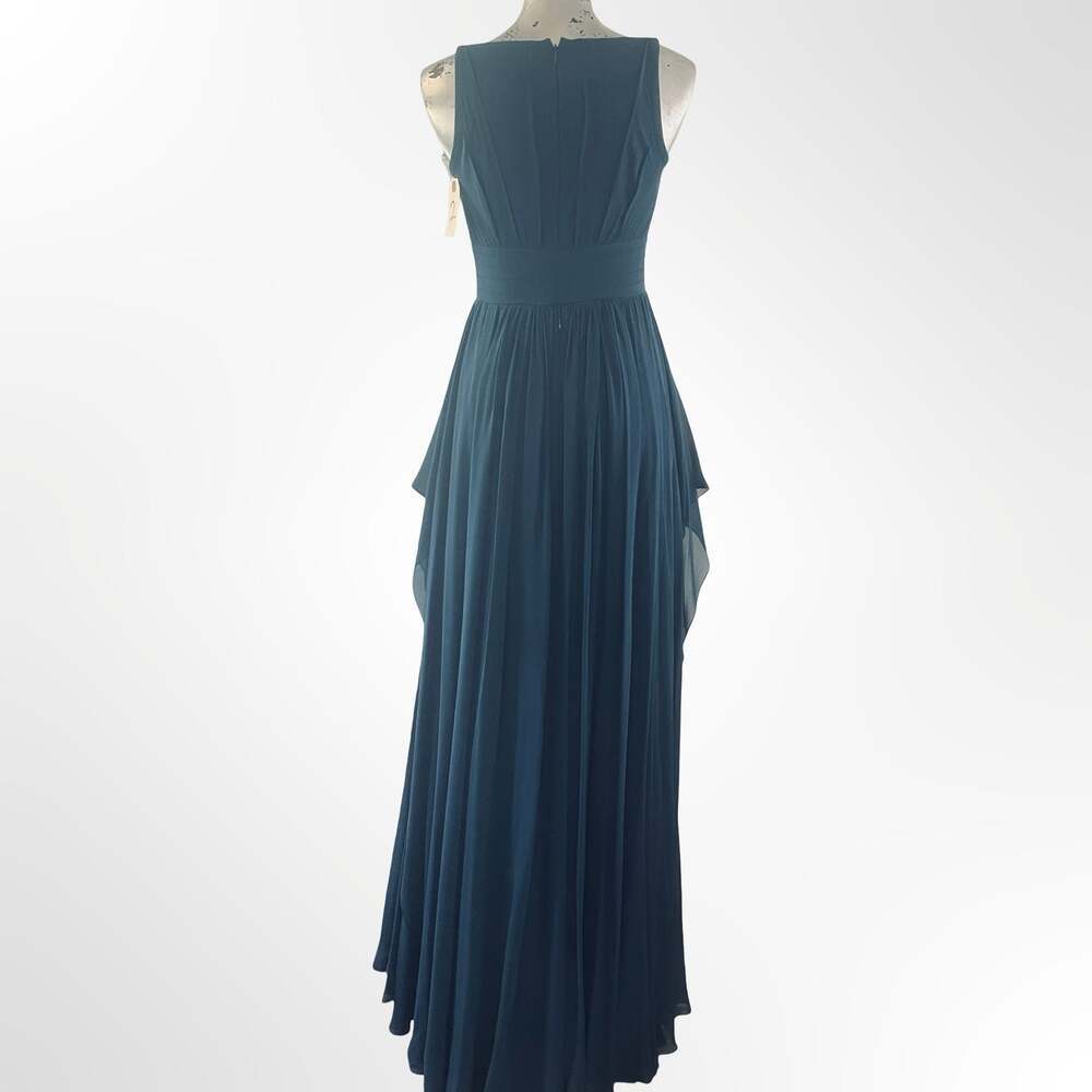 Elie Saab Cobalt silk-chiffon 100% silk - MINT in size S