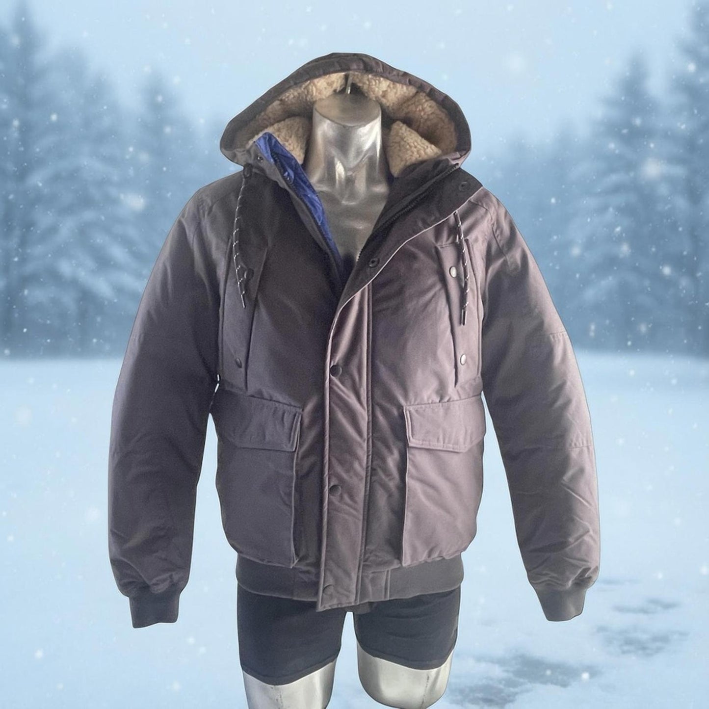 Jack & Jones Grey Puffer Jacket in Medium