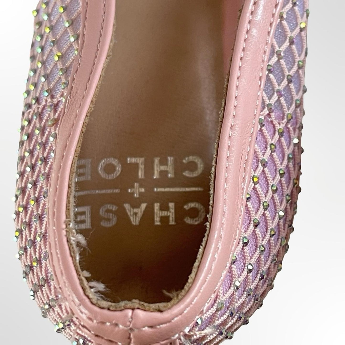 Chase+Chloe Blush Pink Mesh Pointed-Toe Stiletto Pumps - 8.5