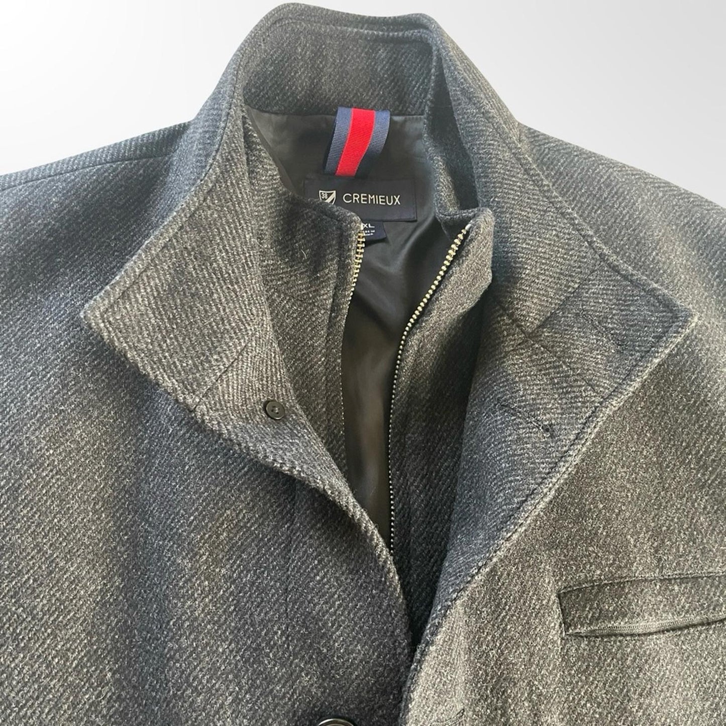Cremieux Dark Grey Men's Pea Coat in XXL -NWOT