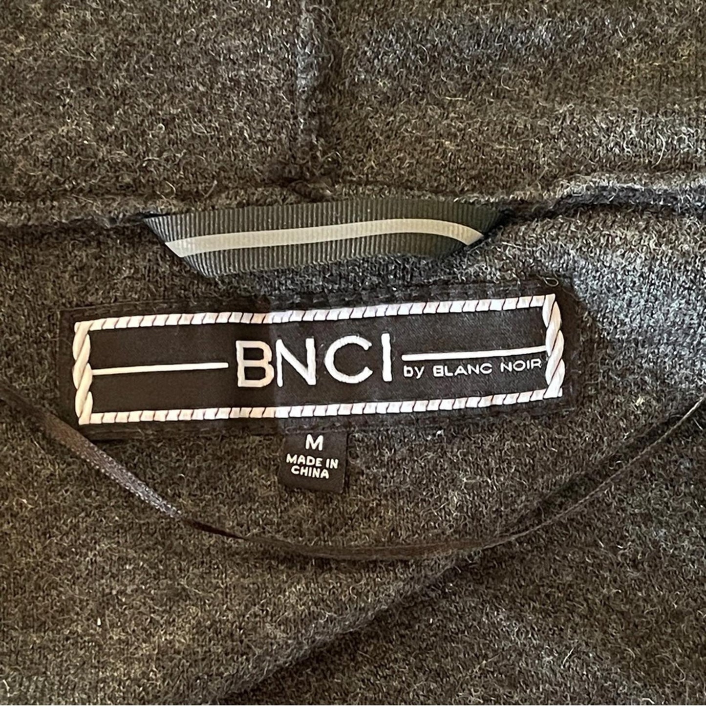 Blanc Noir Black Cardigan in Medium