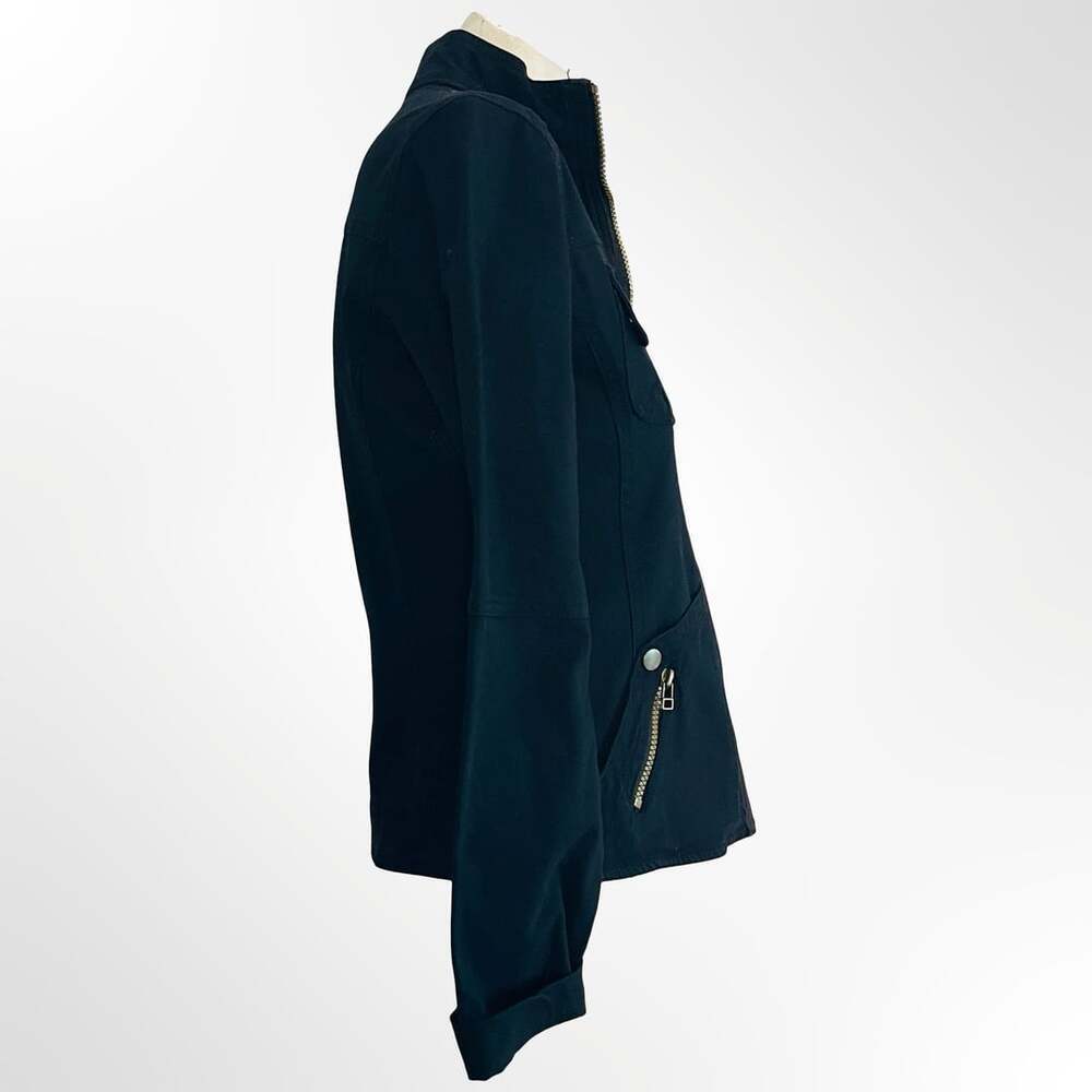 Seshimi Navy Blue Utility Field Jacket with Gold Hardware Size S