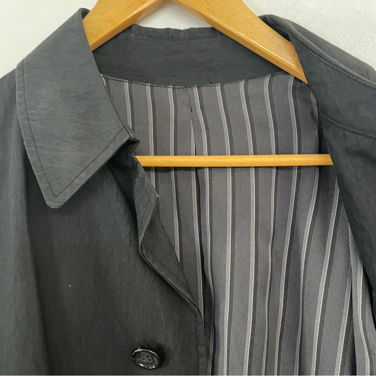 Unbranded Men's Black Classic Single-Breasted Spring Coat 42