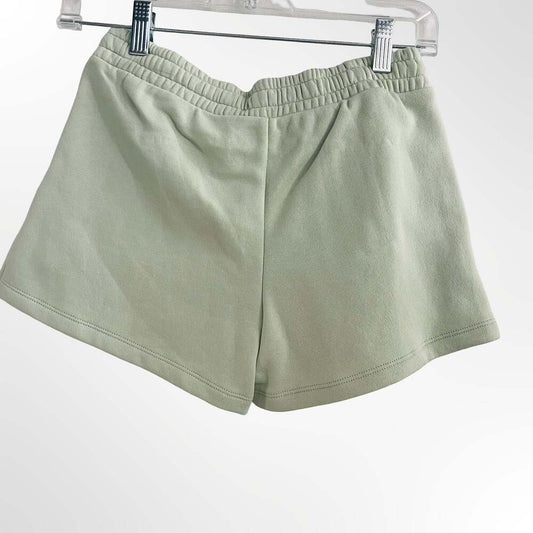 Art Class Girls' Sage Green Fleece Sweat Shorts with Pintuck Detail