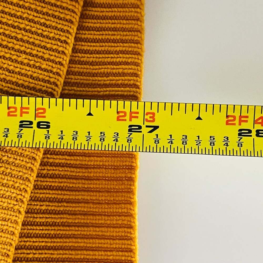 Vintage Puritan Ban-Lon Full Fashioned Knit Polo Sweater Mustard Men's Medium