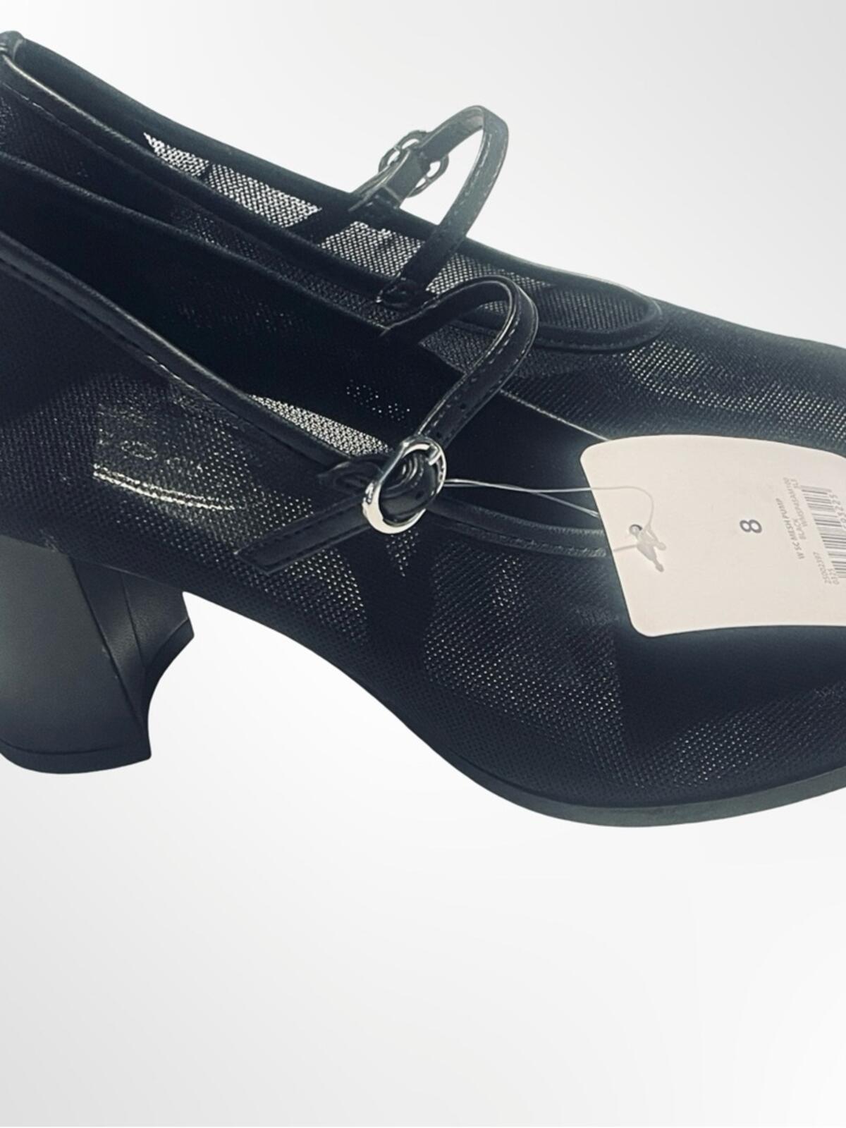 Scoop Black Mary Jane Block Heel Pumps Women's in size 8 NWT