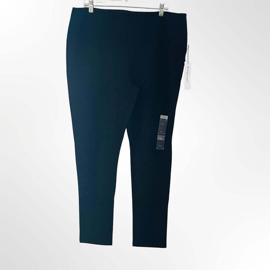 Liz Claiborne Women's Slimming Lori Ankle Legging, Black, XXL