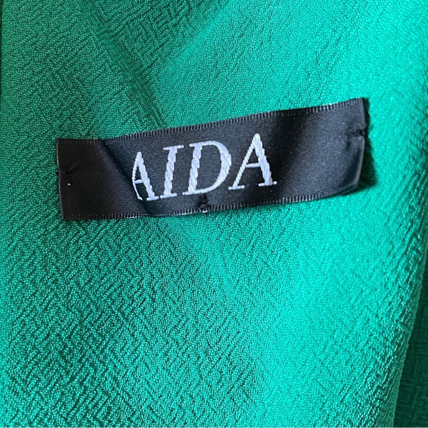Aida Elegant Green Strapless Dress