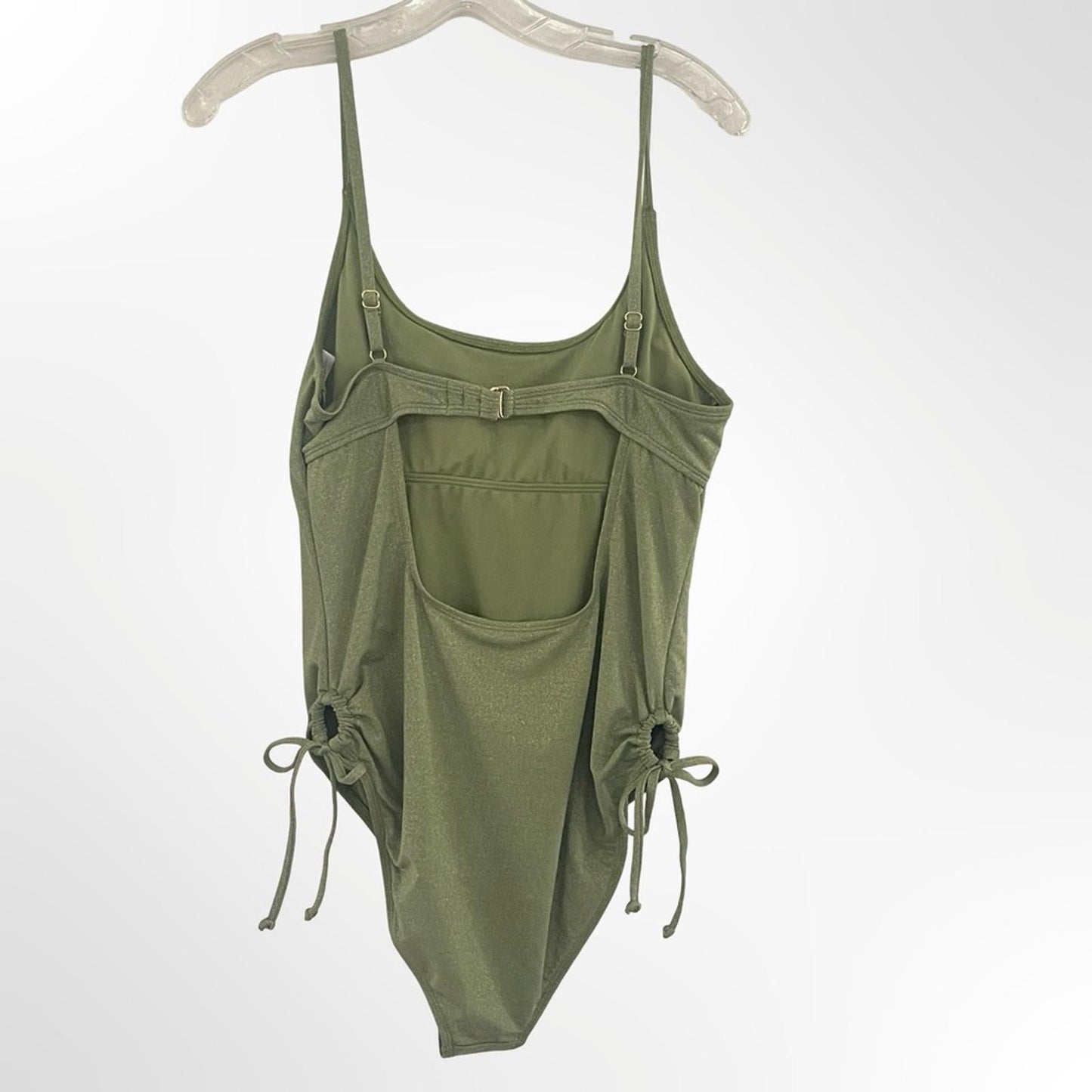 Salt + Cove Olive Green One-Piece Swimsuit in Size L NWT