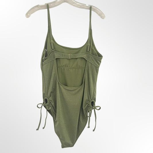Salt + Cove Olive Green One-Piece Swimsuit in Size L NWT