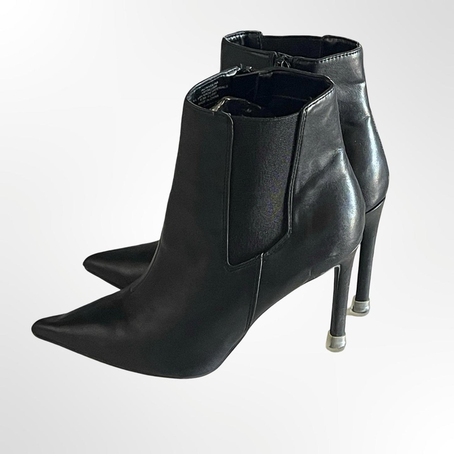 INC Women's Black Pointed-Toe Stiletto Ankle Booties in 6.5
