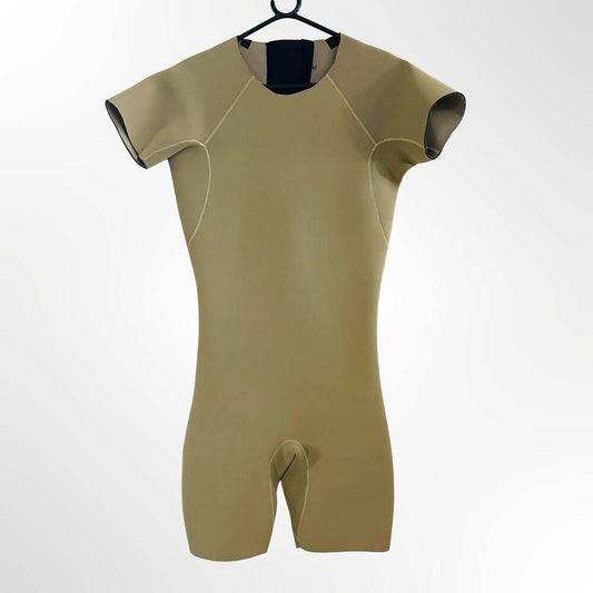 Cub Short Sleeve Spring Wetsuit in Tan
